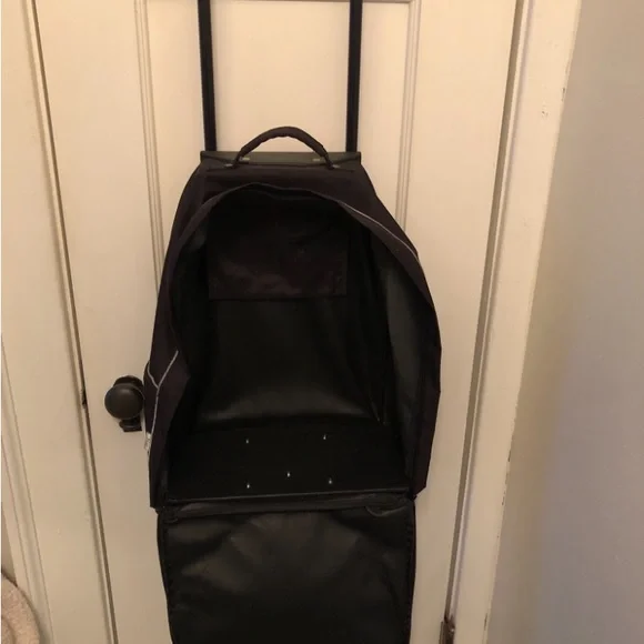 Craig Morrison Bug Vintage Rolling Backpack Suitcase Unisex Black Latex Spikes - Picture 5 of 11